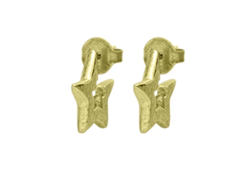 SHEILA FAJL SMALL MARILYN STAR HUG HOOPS