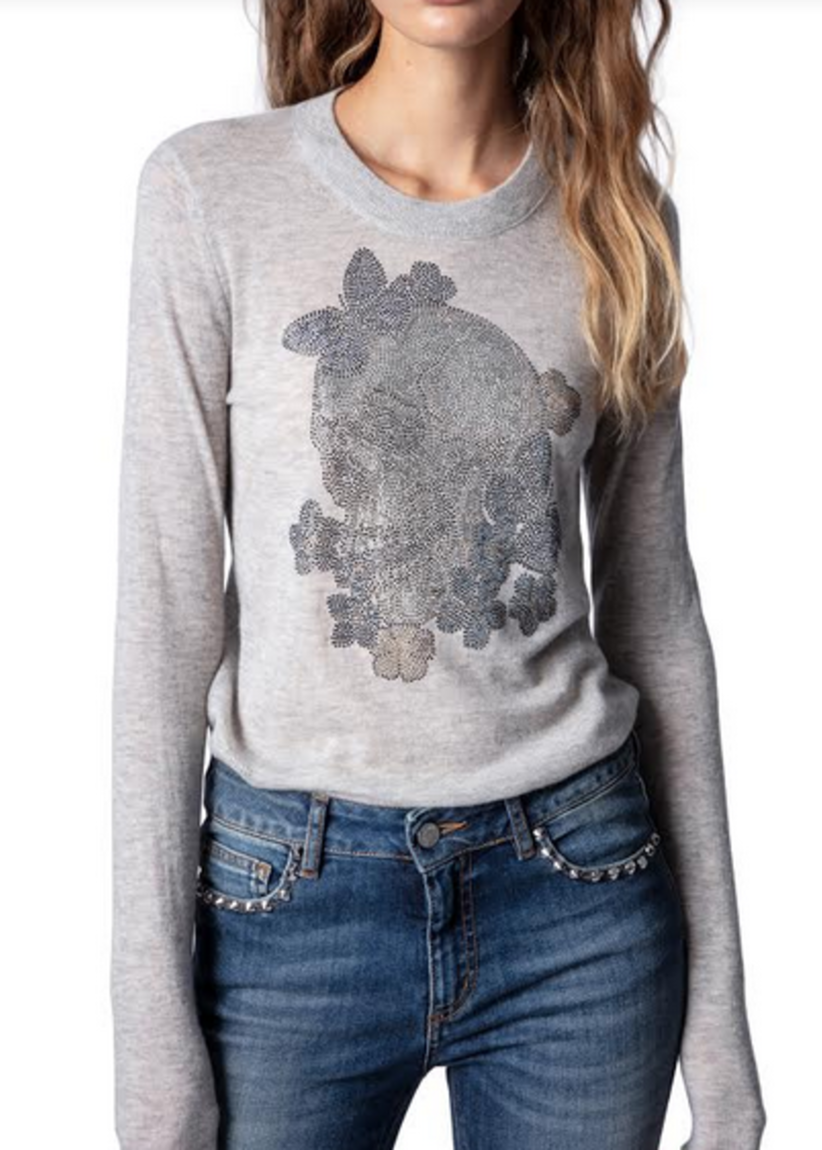 MISS CP SKULL CASHMERE SWEATER