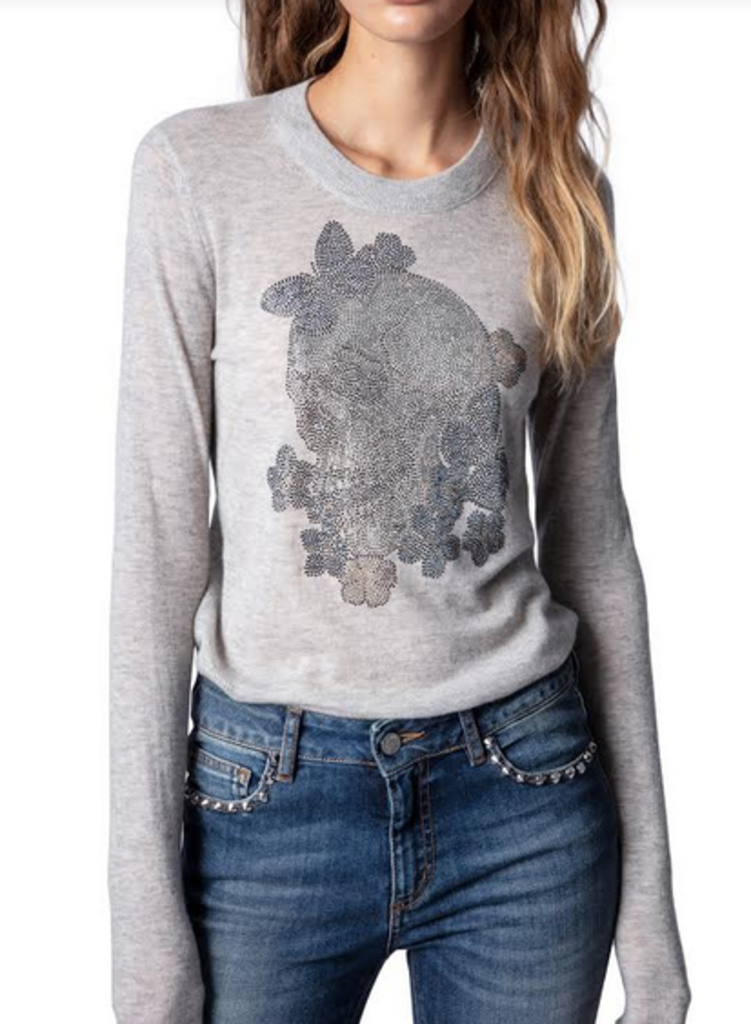 MISS CP SKULL CASHMERE SWEATER