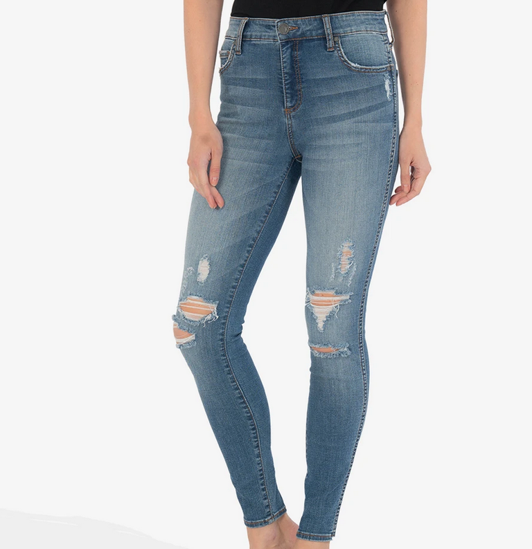 KUT MIA HIG RISE FAB AB SLIM FIT SKINNY