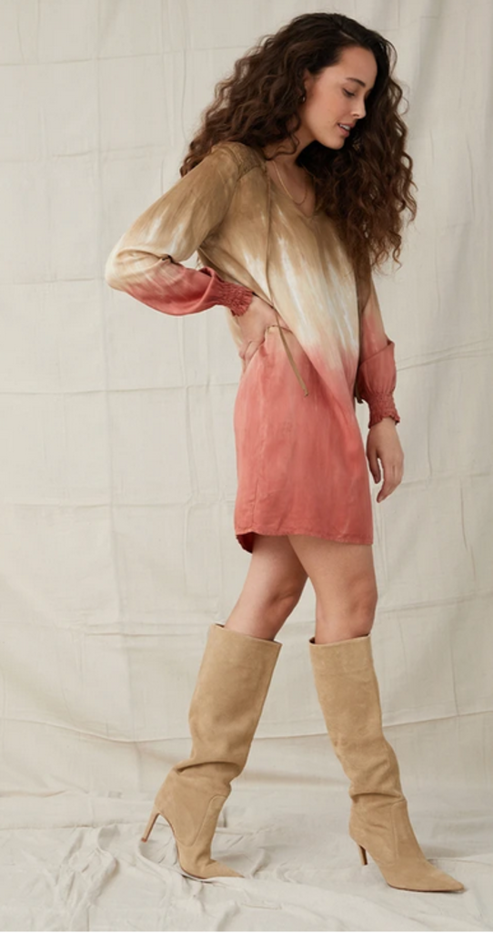 BELLA DAHL SMOCKED YOKE DRESS