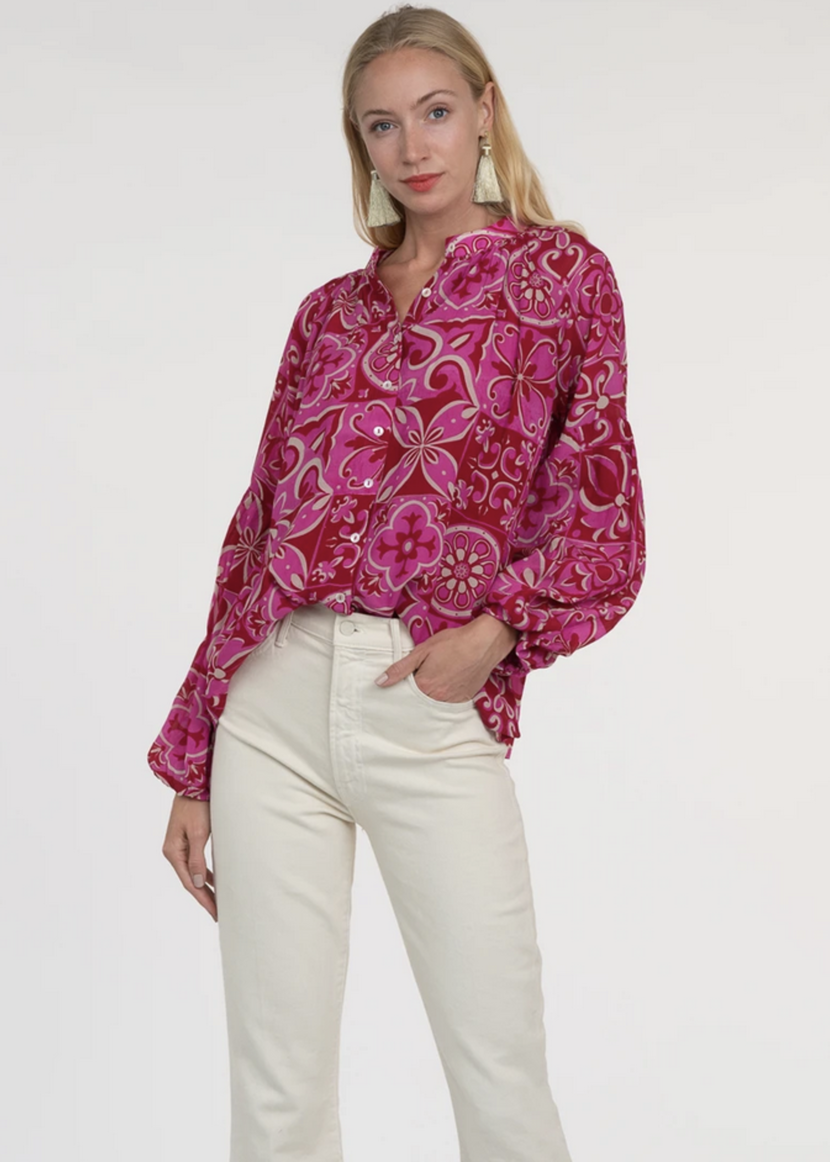 OLIVIA JAMES THE LABEL EMORY BLOUSE