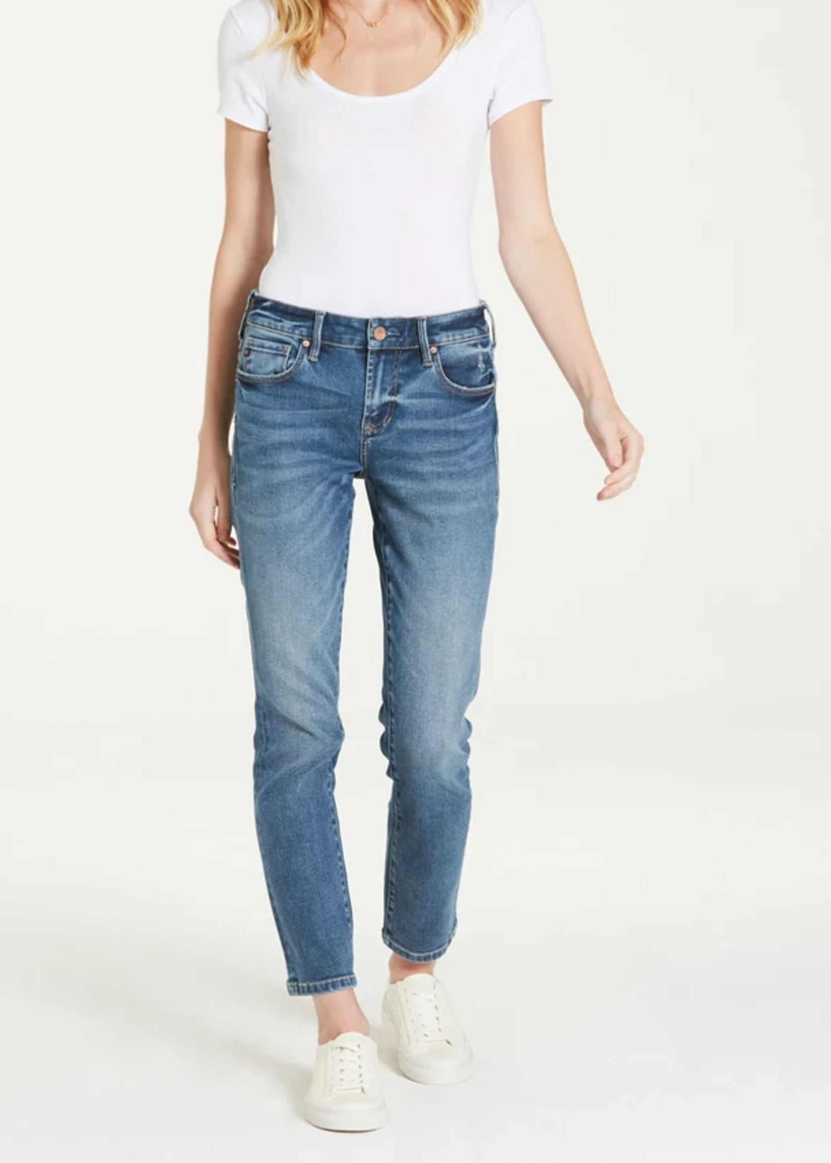 DEAR JOHN BLAIRE HIGH RISE ANKLE SLIM STRAIGHT JEANS