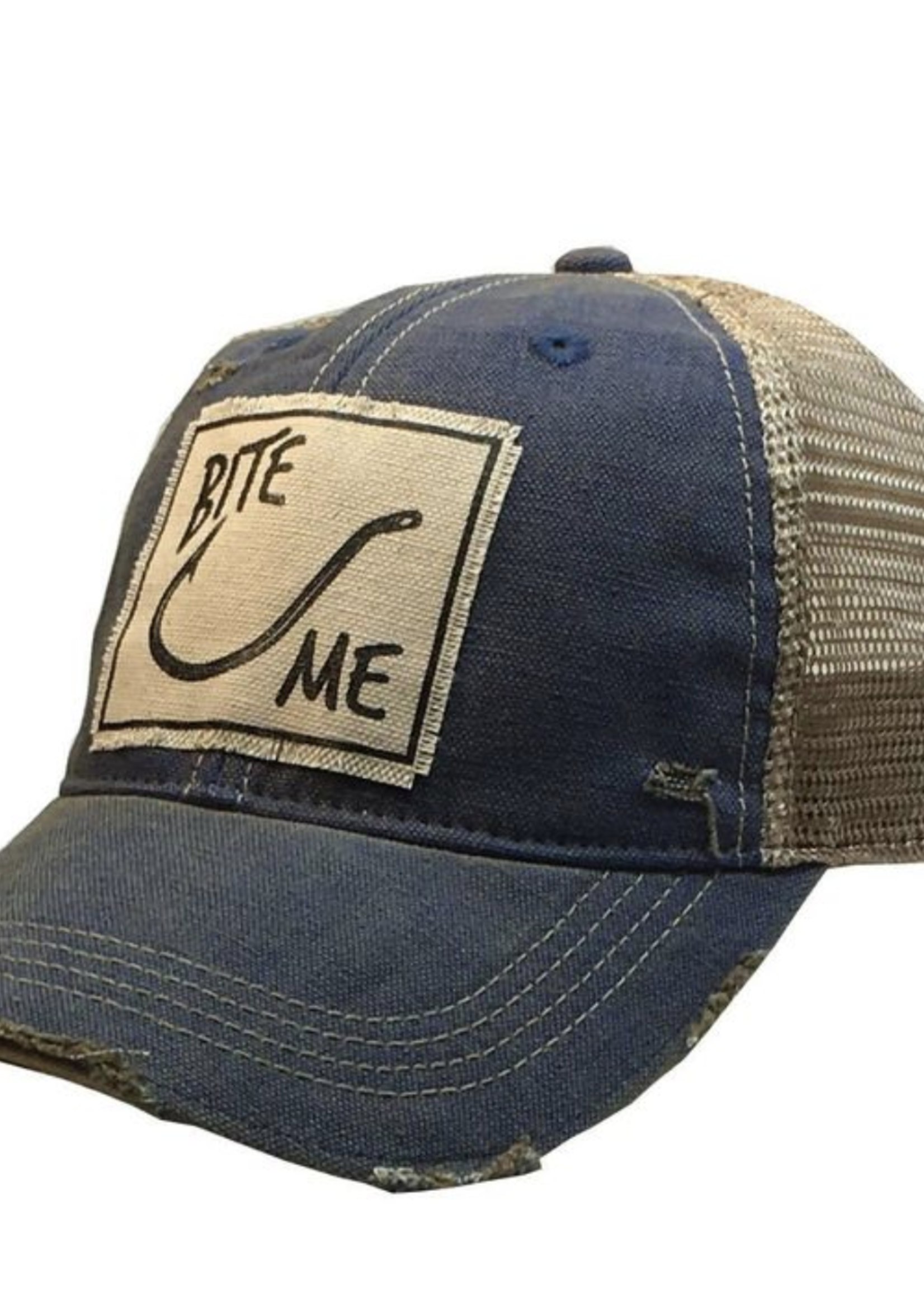 VINTAGE LIFE DISTRESSED TRUCKER HAT