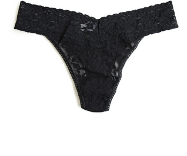 SIGNATURE LACE LOW RISE THONG