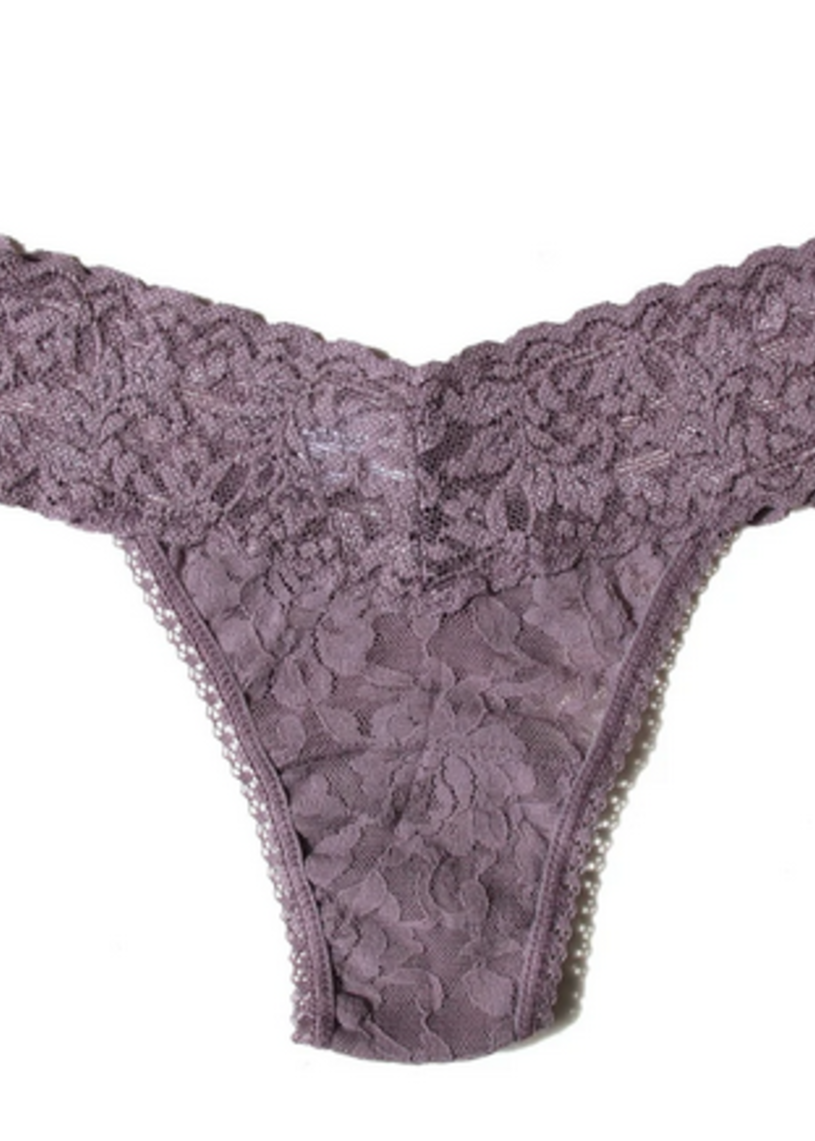 SIGNATURE LACE LOW RISE THONG