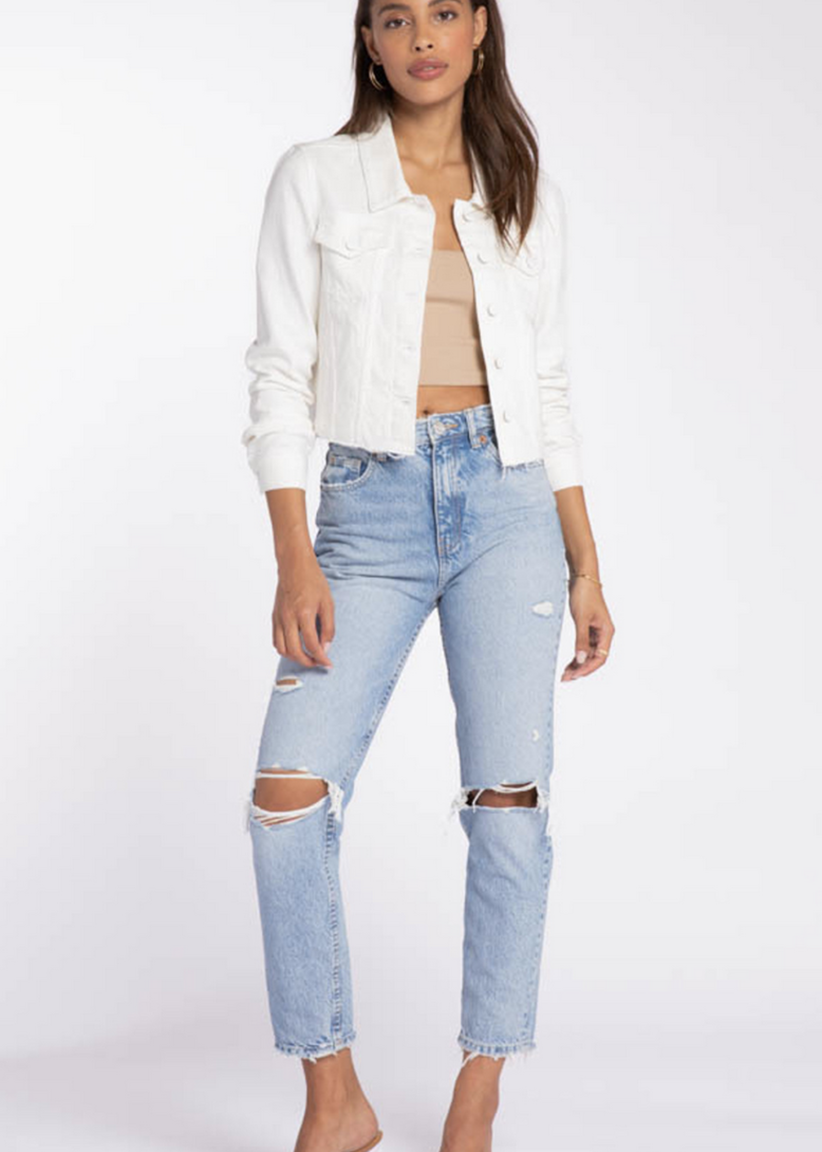 Velvet Heart DOLBY CROPPED DENIM JACKET