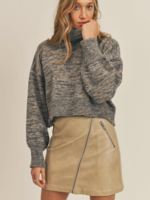 SAGE THE LABEL SHELBY TURTLE NECK PULLOVER