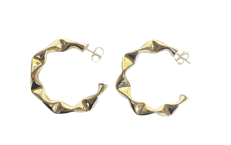 SHEILA FAJL WRINKLED HOOPS