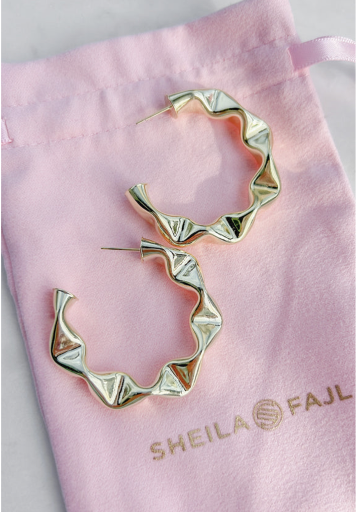 SHEILA FAJL WRINKLED HOOPS
