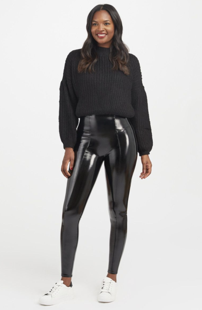 SPANX FAUX PATENT LEATHER LEGGING