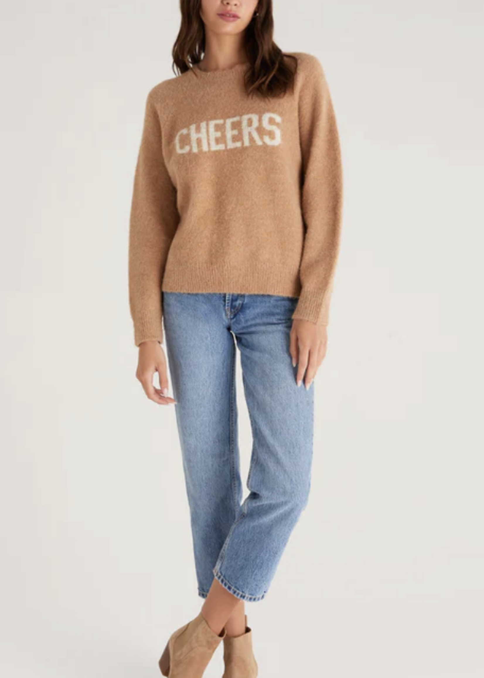 Z SUPPLY LIZZY CHEERS MARLED SWEATER
