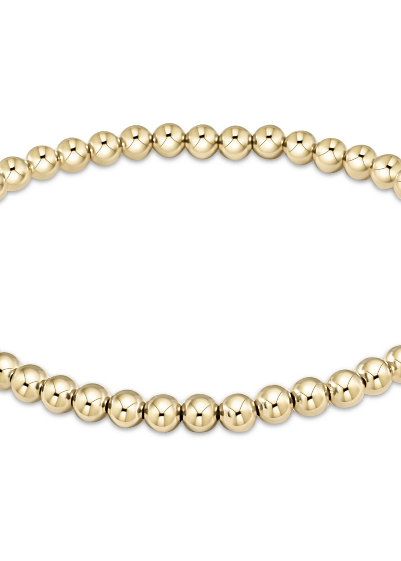 CLASSIC GOLD 4MM BEAD BRACELET