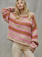 STRIPE TO THE HEART SWEATER