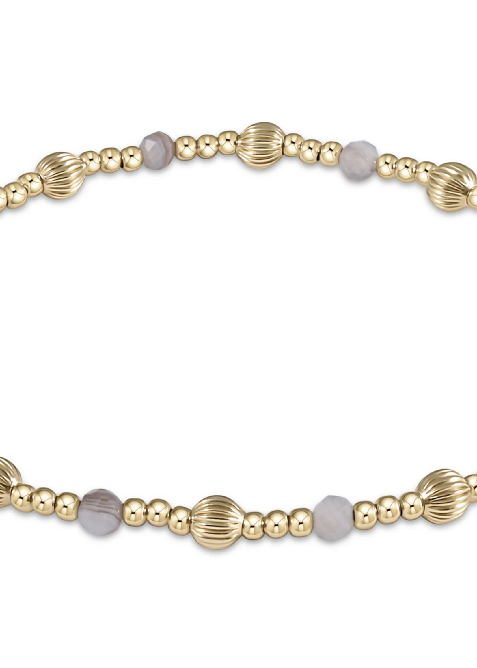 DIGNITY SINCERITY PATTERN 4MM BEAD BRACELET