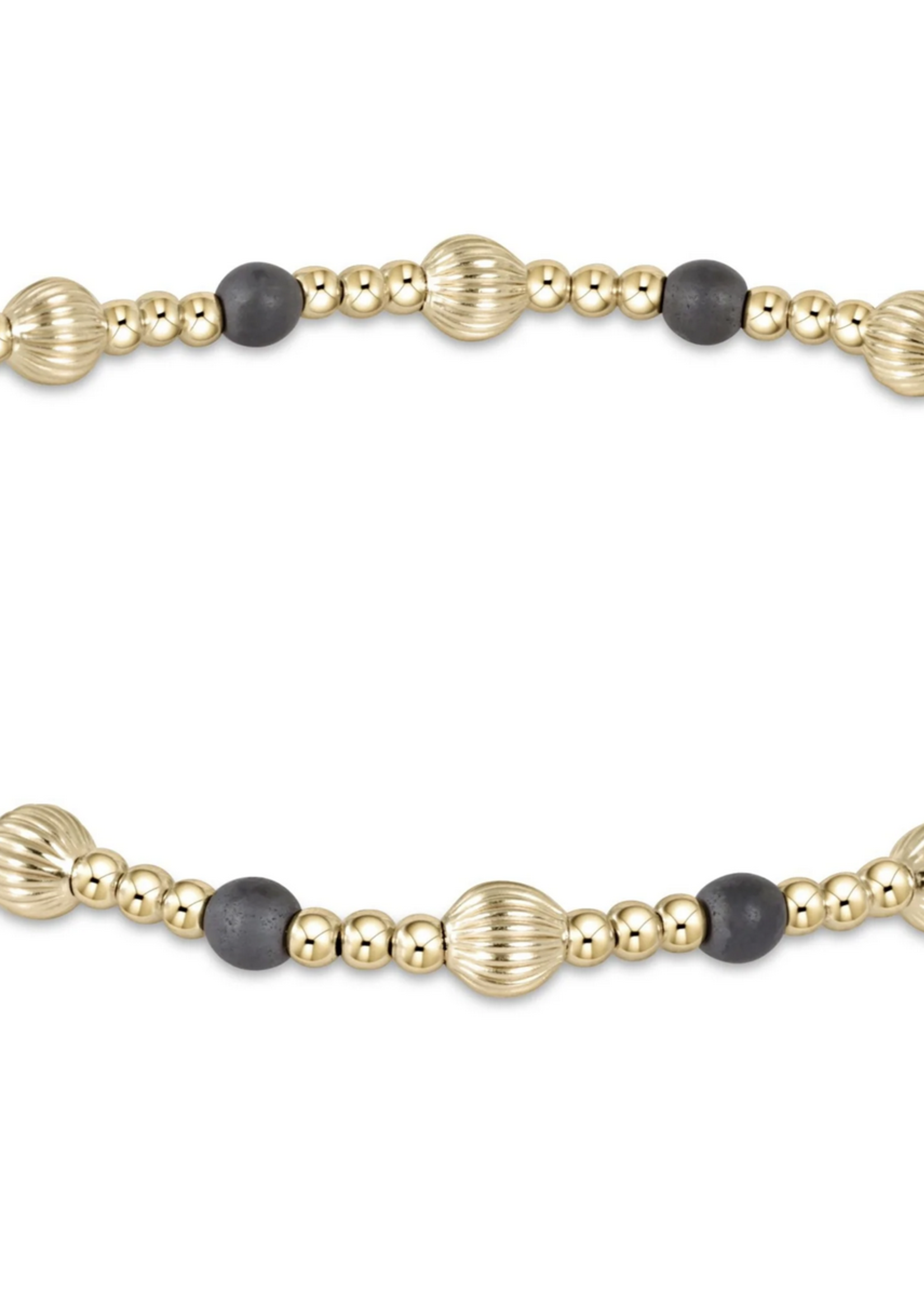 DIGNITY SINCERITY PATTERN 4MM BEAD BRACELET