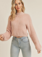 SADIE&SAGE SORBET MOCK NECK SWEATER