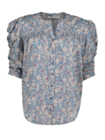 BISHOP+YOUNG RACHEL RUCHED SLEEVE BLOUSE