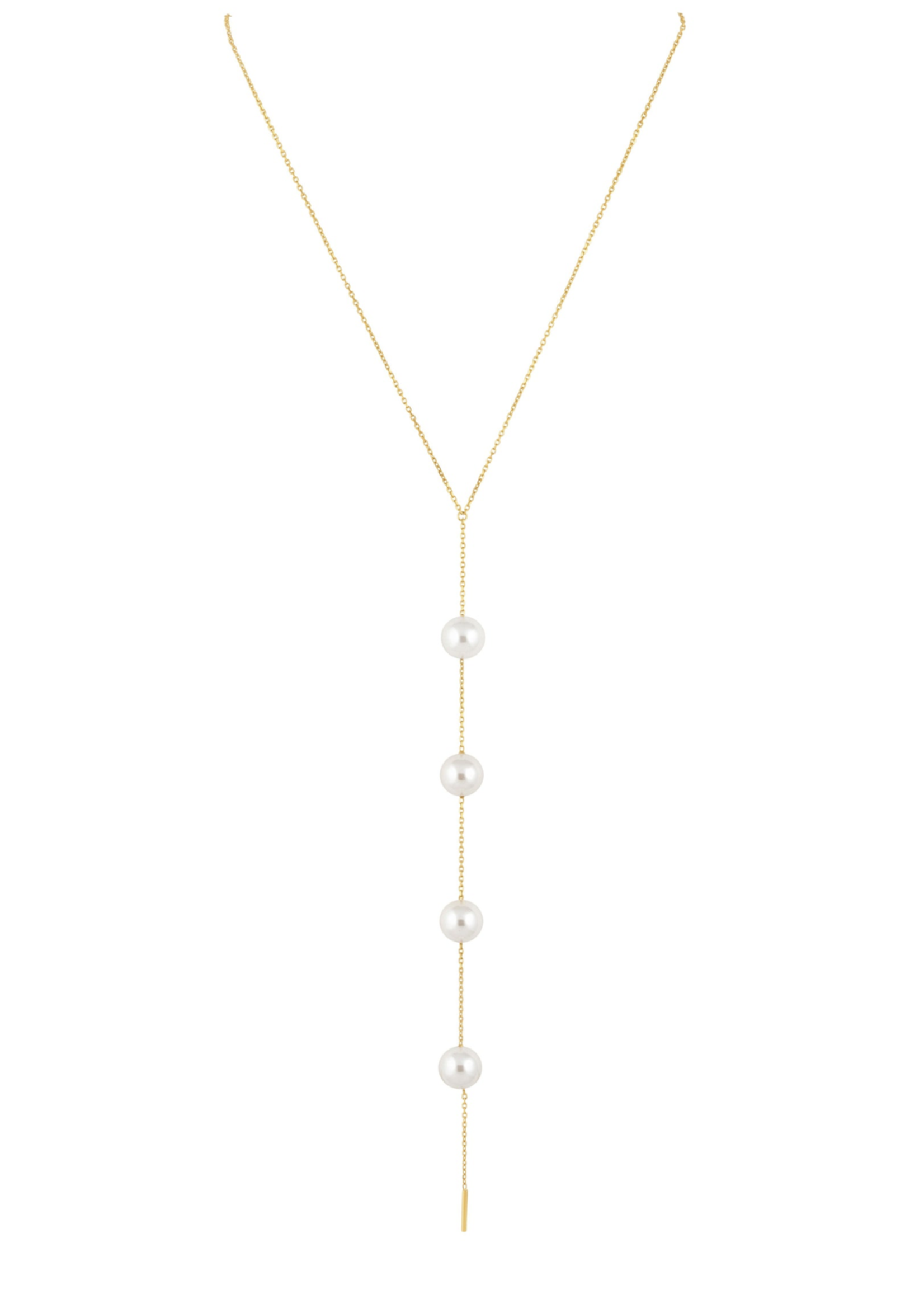 SAHIRA CINDY PEARL LARIAT NECKLACE