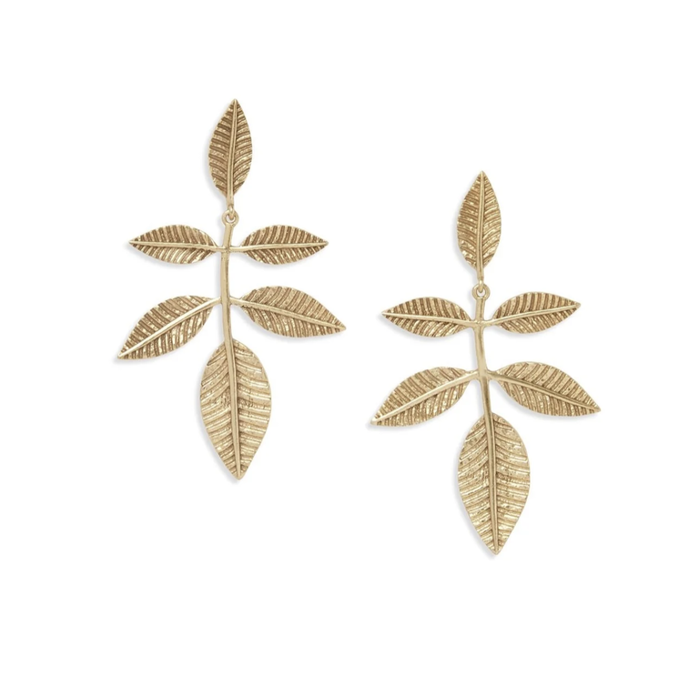 EVER ALICE LEAF EARRING