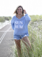 WOODEN SHIPS SUN BUM V-NECK SWEATER