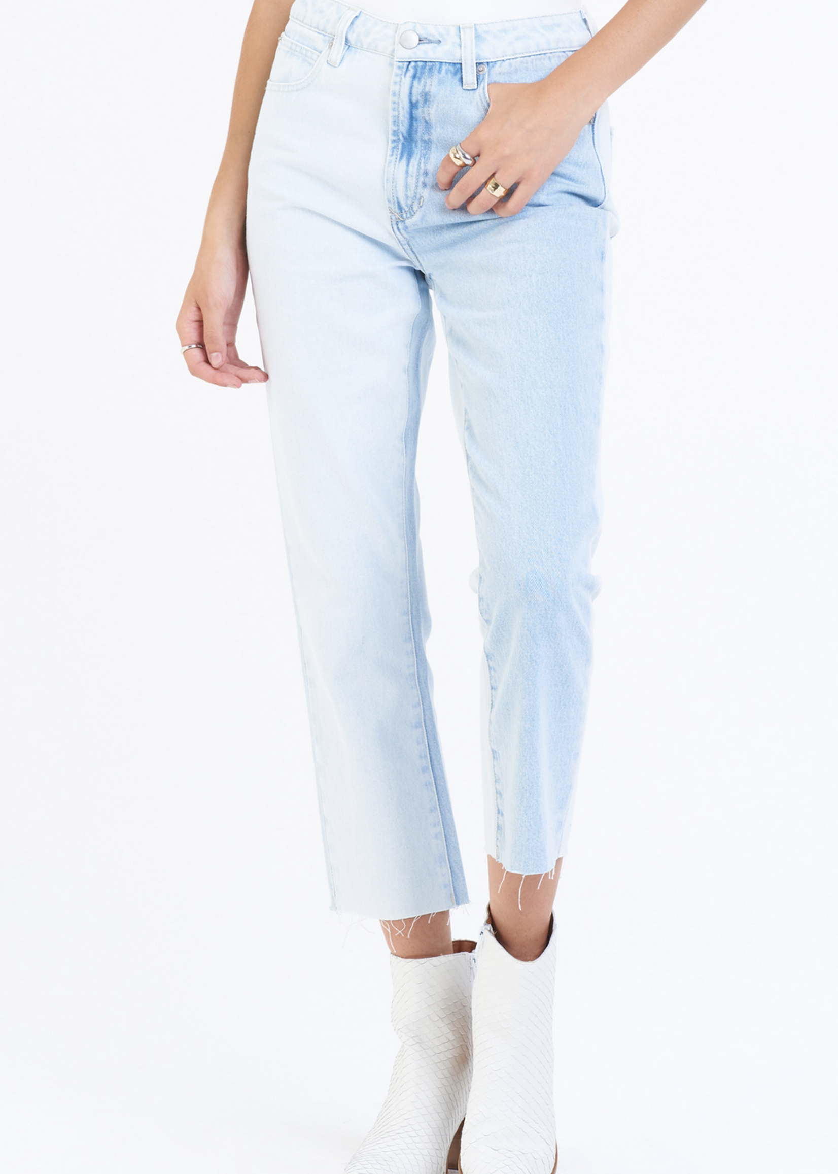 DEAR JOHN FRANKIE CROPPED STRAIGHT LEG HIGH RISE JEAN