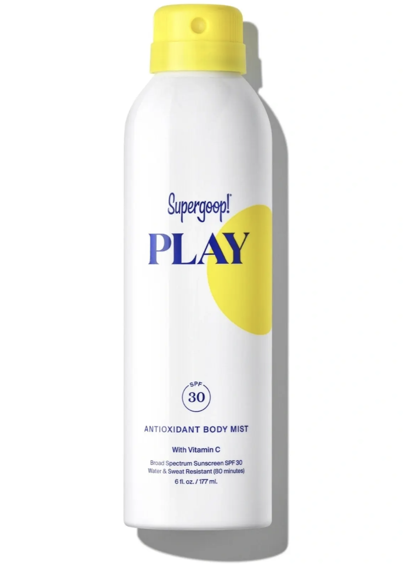 SUPERGOOP PLAY ANTIOXIDANT BODY MIST WITH VITAMIN C SPF 30 6.0 FL. OZ