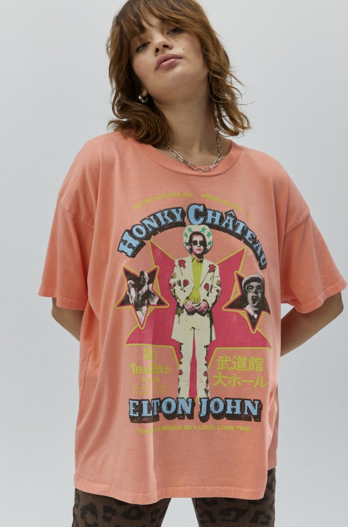 ELTON JOHN HONKY CHATEAU MERCH TEE