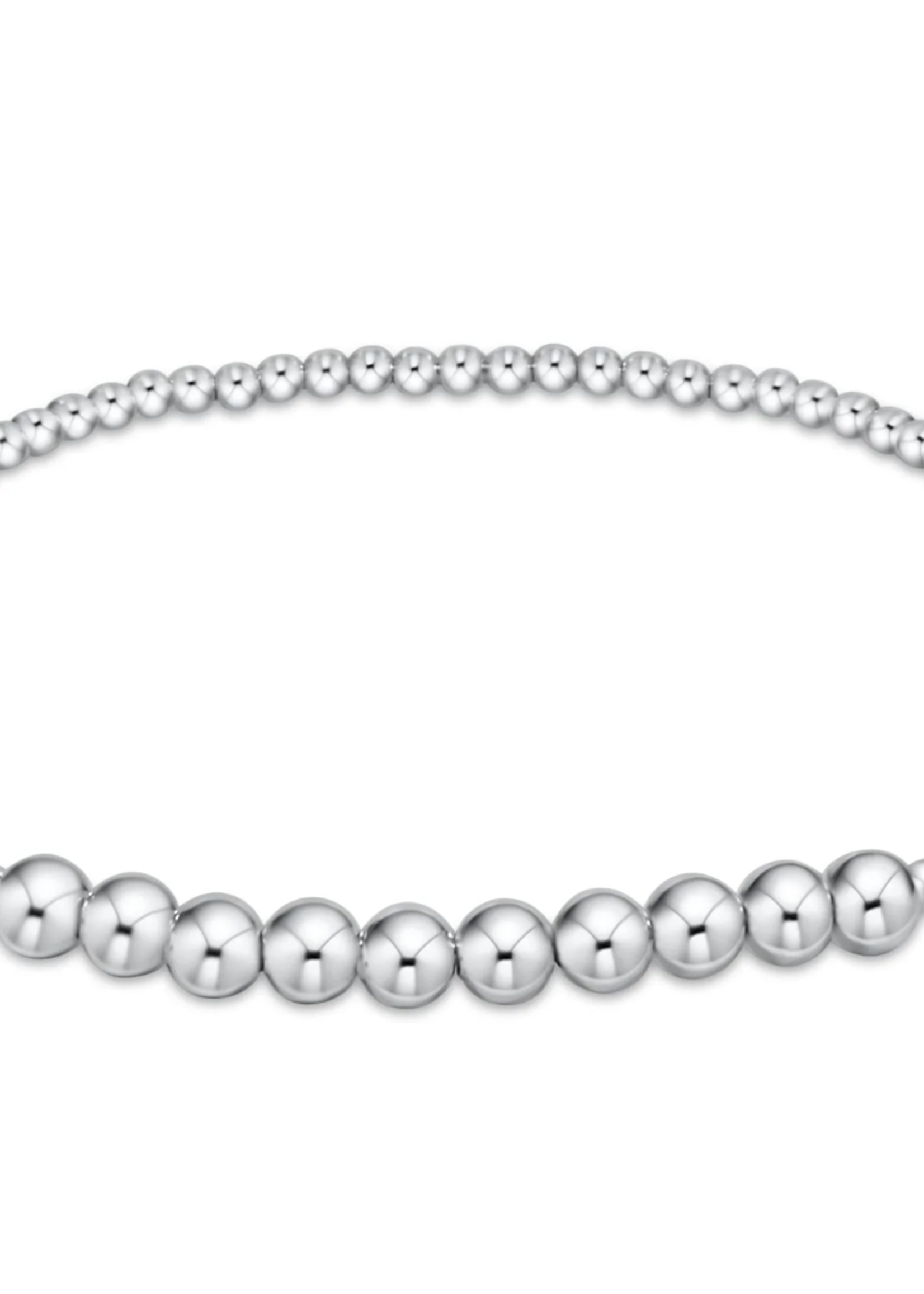 CLASSIC STERLING BEADED BLISS 2MM BEAD BRACELET - 4MM