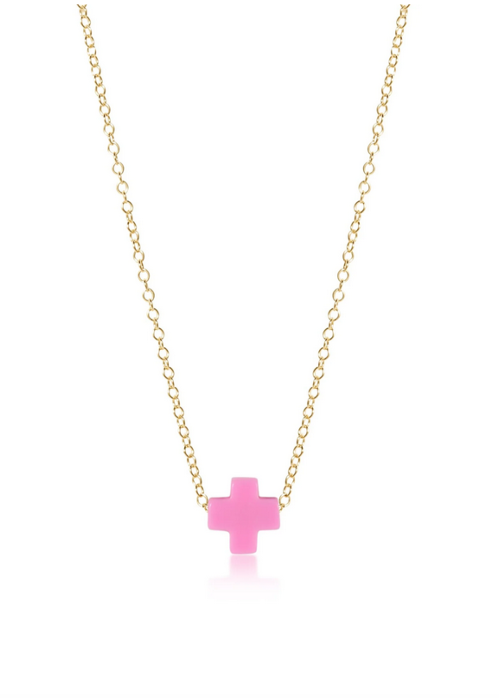 16" NECKLACE GOLD - SIGNATURE CROSS