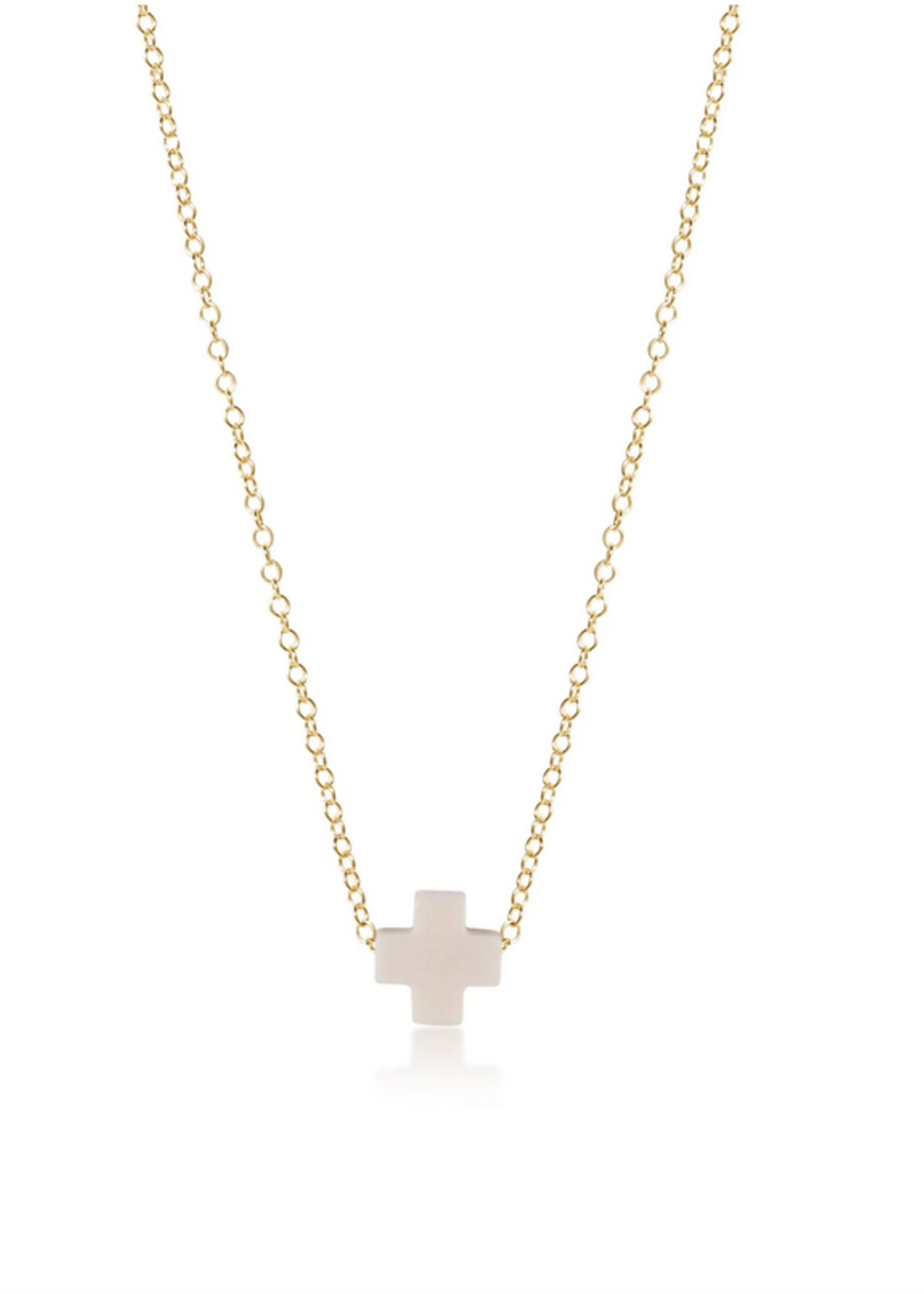 16" NECKLACE GOLD - SIGNATURE CROSS