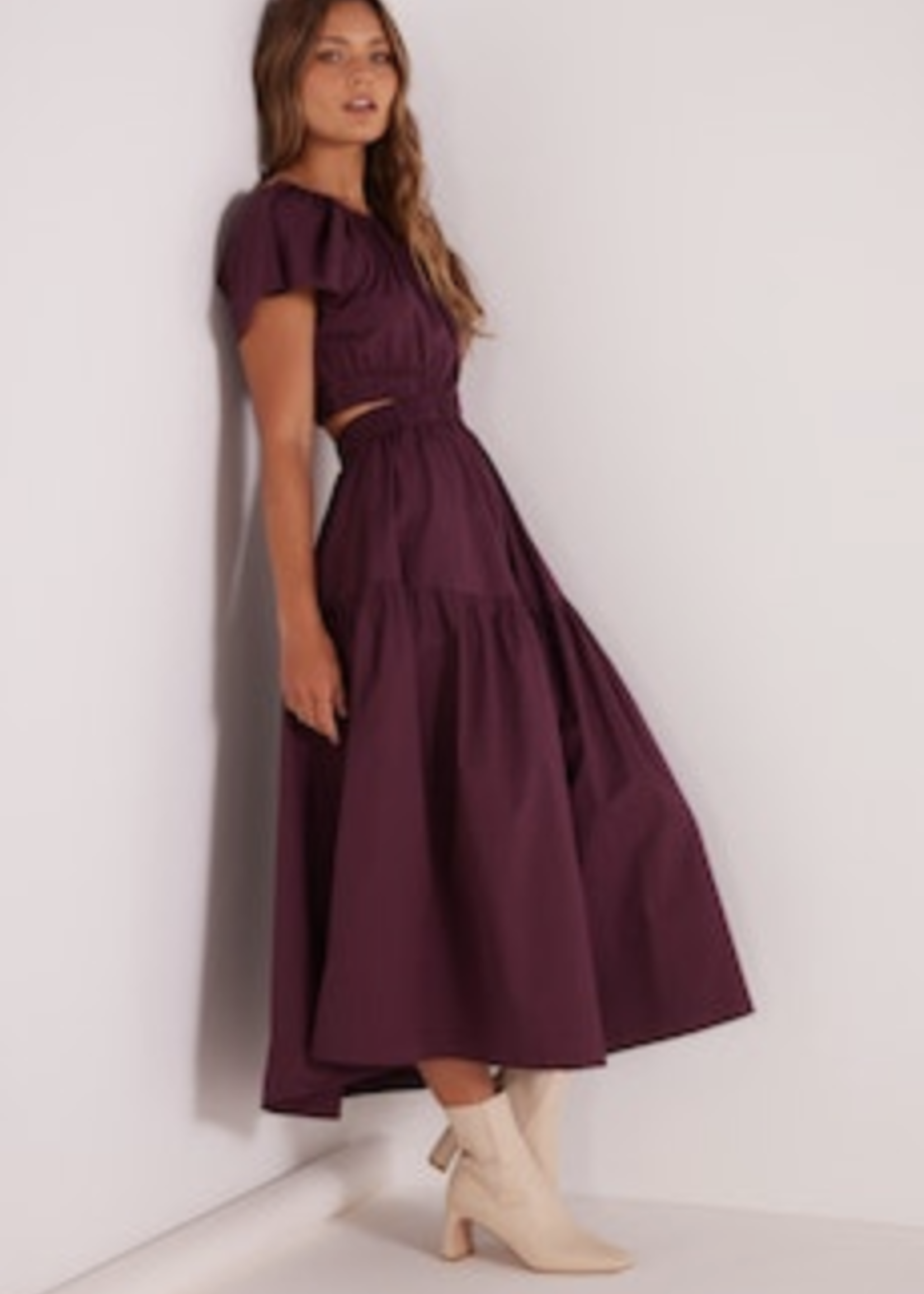 MINKPINK ALLEGRA CUTOUT MIDI DRESS