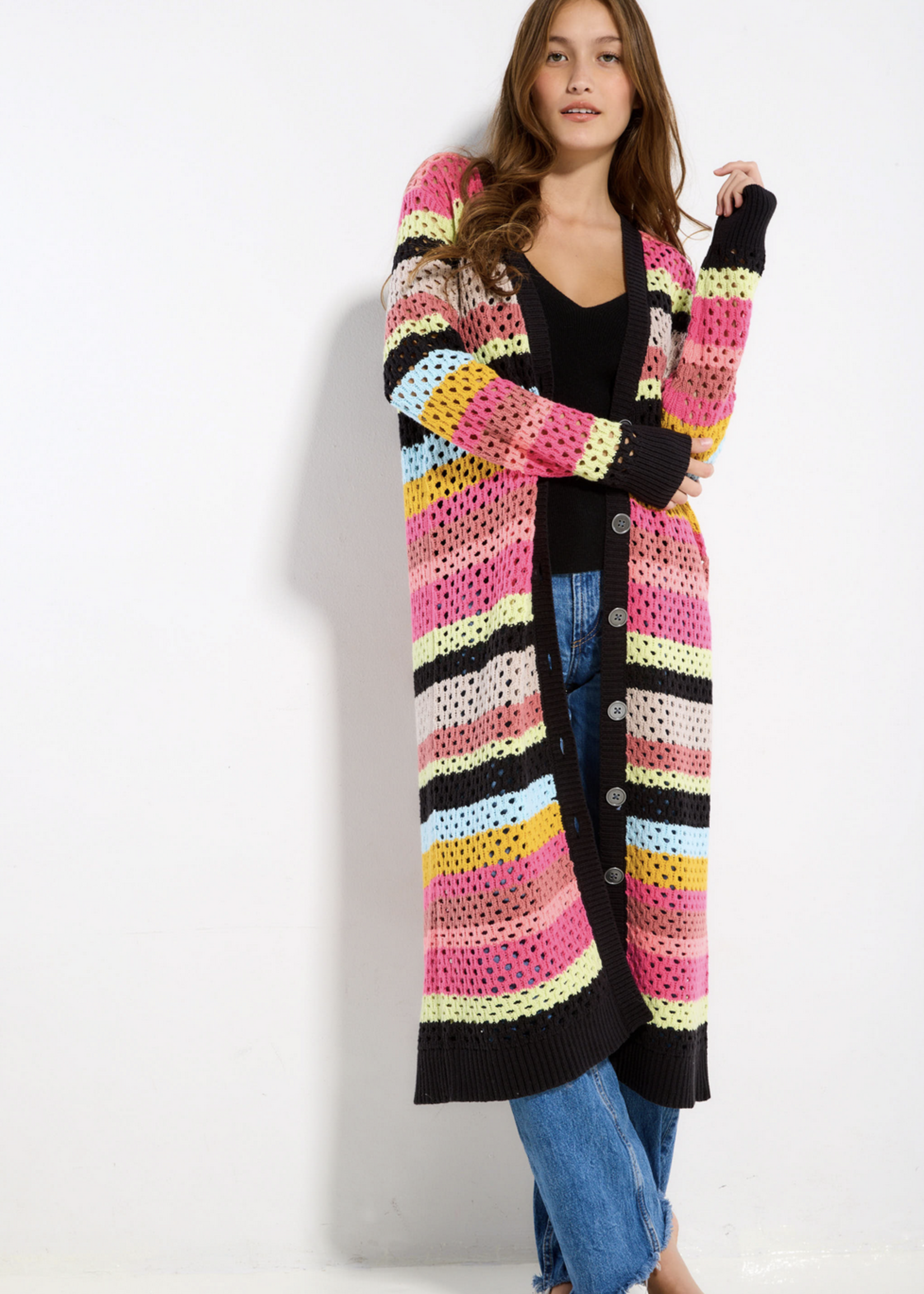LISA TODD STRIPE OUT DUSTER