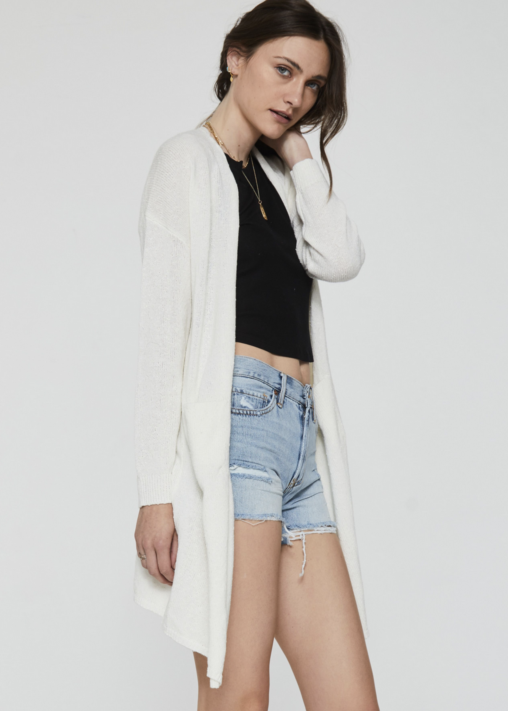 ANOTHER LOVE ELECTRA DROPPED SHOULDER CARDIGAN
