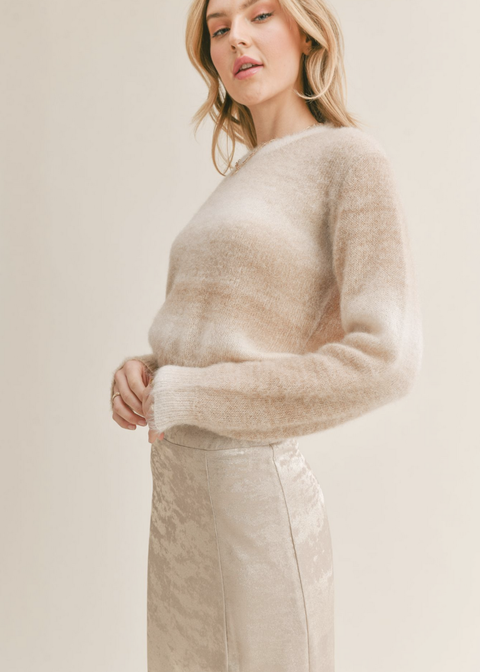 SAGE THE LABEL REACH FOR THE STARS OMBRE SWEATER