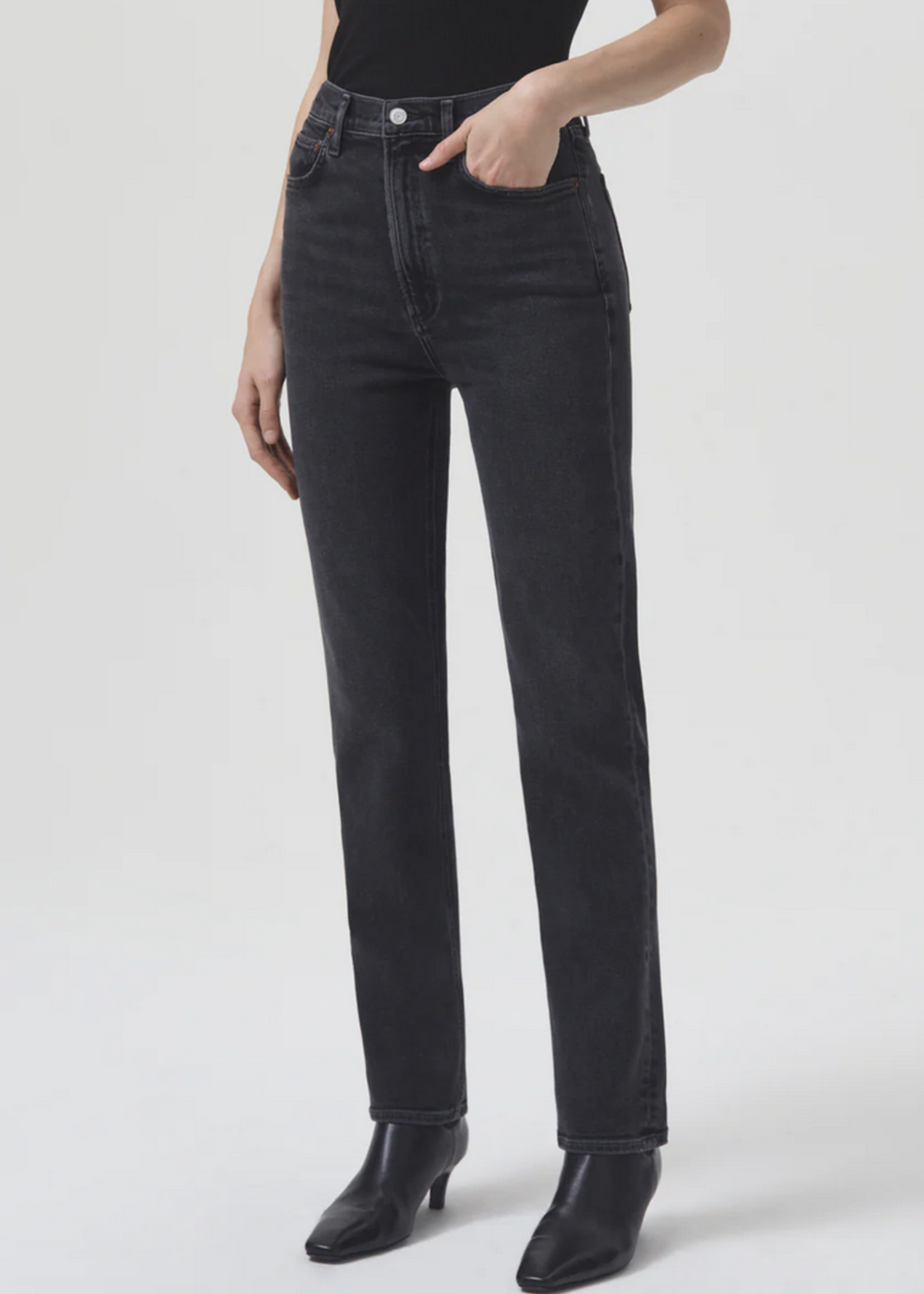 AGOLDE HIGH RISE STOVEPIPE JEAN