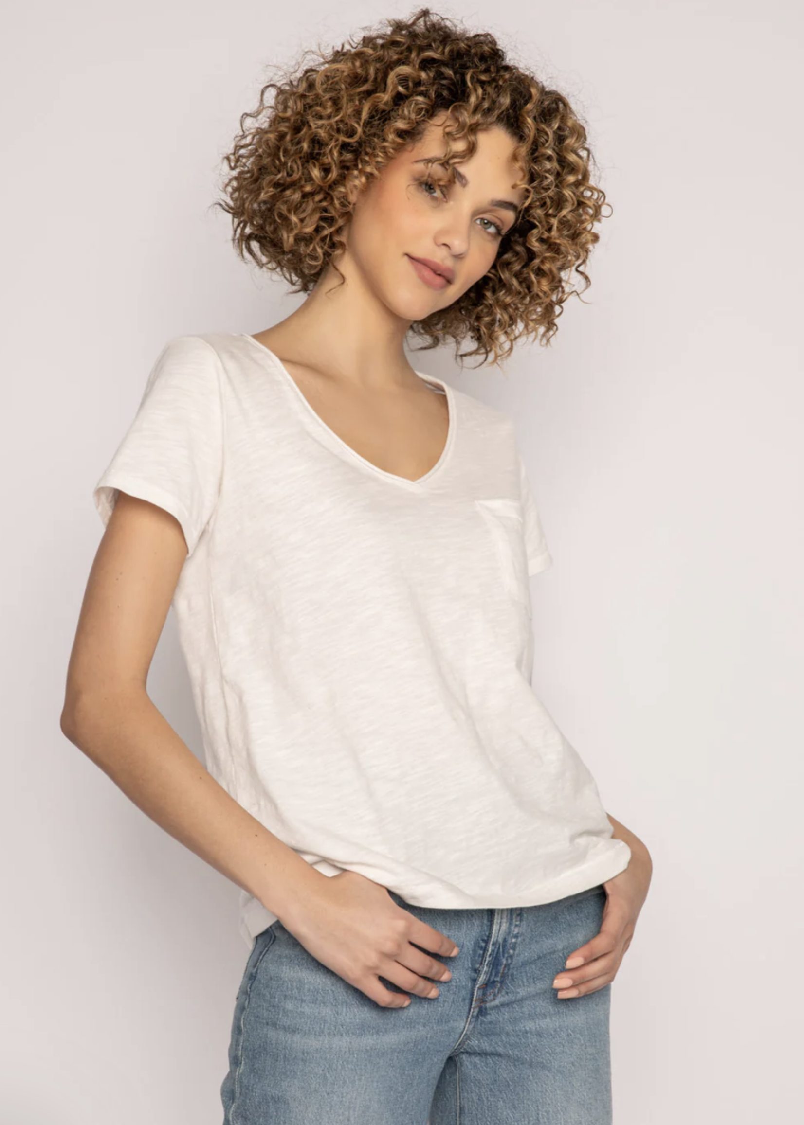 P.J. SALVAGE BACK TO BASICS S/S TOP