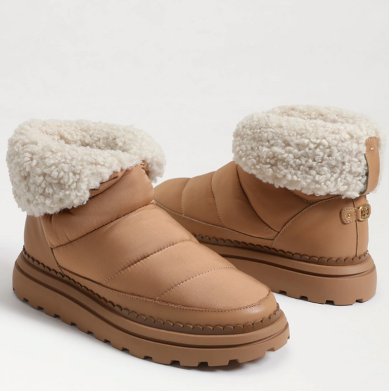 SAM EDELMAN OZIE SHEARLING BOOTIES
