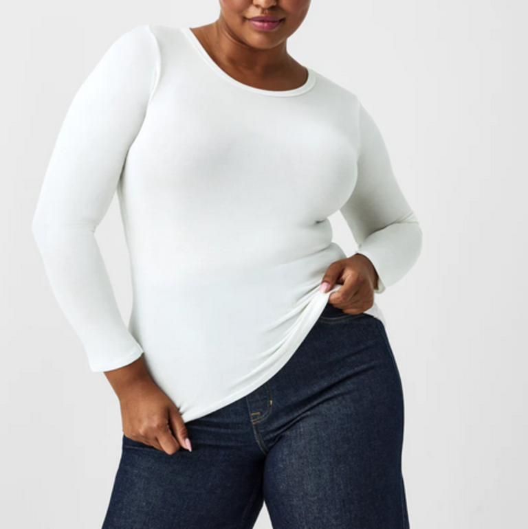 SPANX BETTER BASE LONG SLEEVE CREW