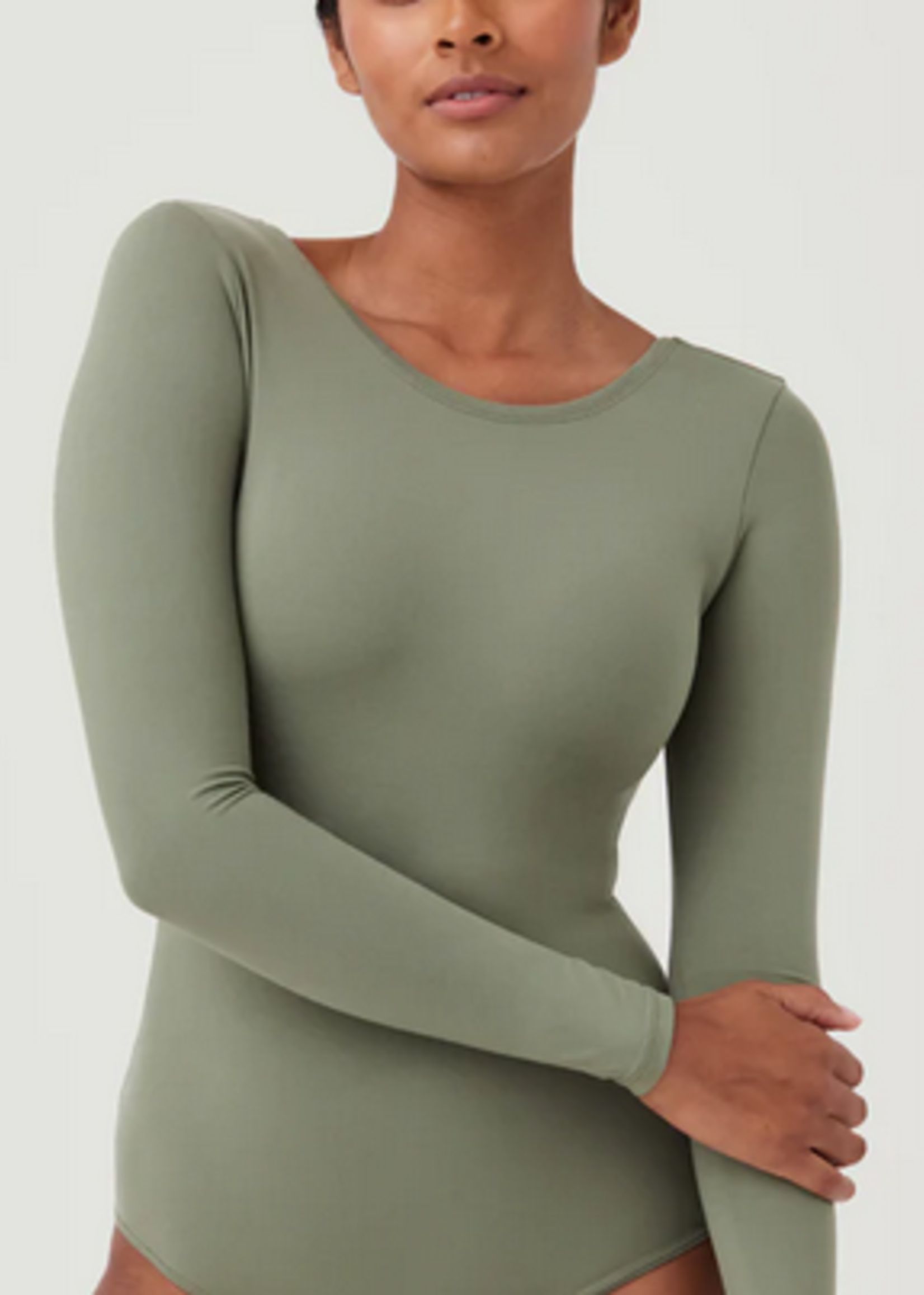 SPANX SUIT YOURSELF LONGSLEEVE SCOOP NECK BODYSUIT