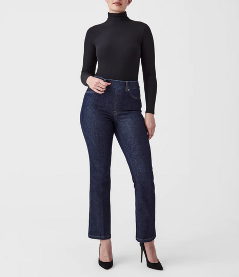 SPANX SUIT YOURSELF RIBBED LONG SLEEVE TURTLENECK BODYSUIT