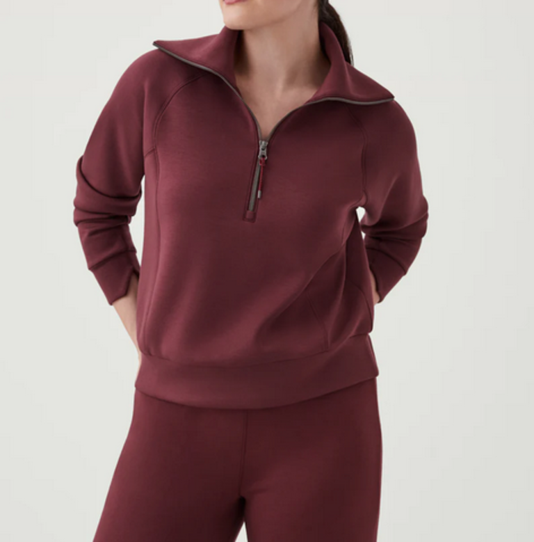 SPANX AIR ESSENTIALS HALF ZIP