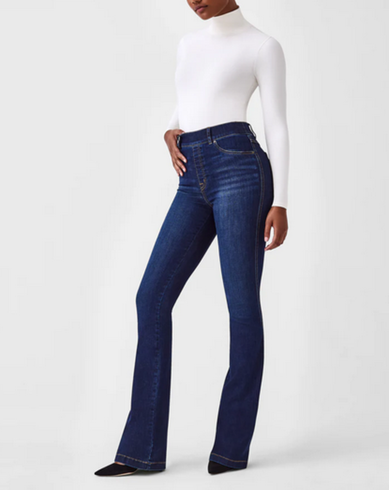 SPANX SUIT YOURSELF RIBBED LONG SLEEVE TURTLENECK BODYSUIT