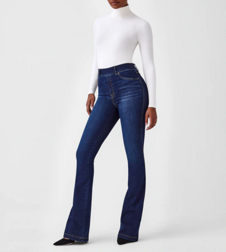 SPANX SUIT YOURSELF RIBBED LONG SLEEVE TURTLENECK BODYSUIT