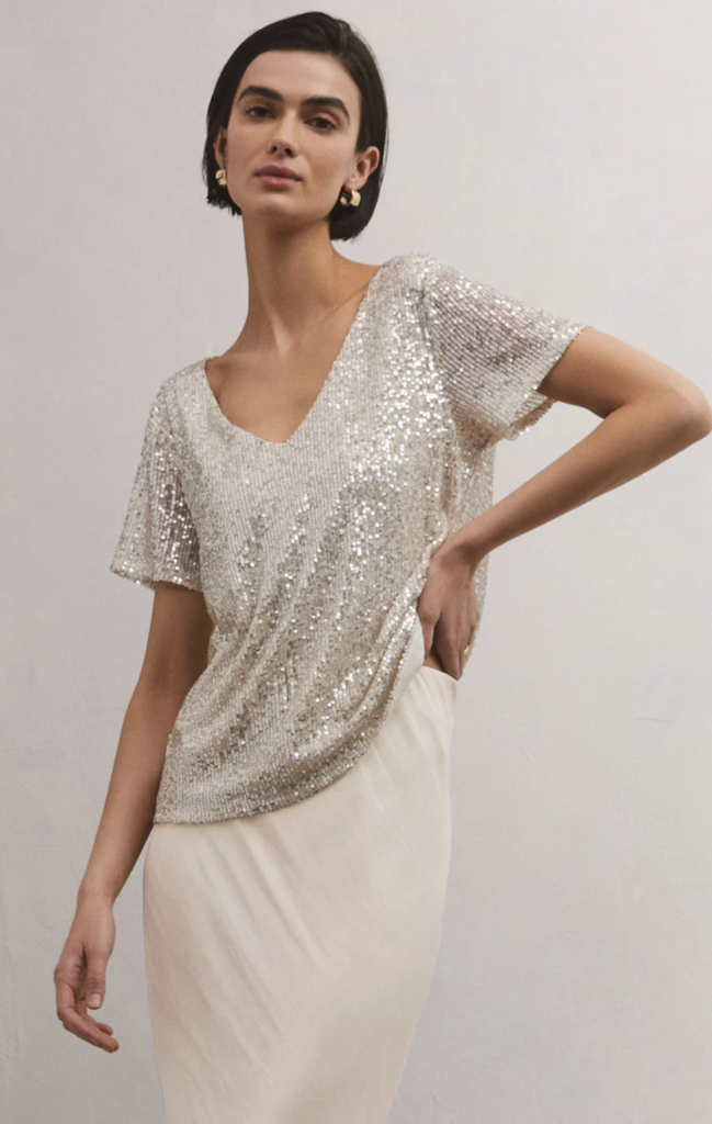 Z SUPPLY MARBELLA SEQUIN TOP