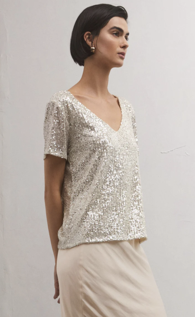 Z SUPPLY MARBELLA SEQUIN TOP
