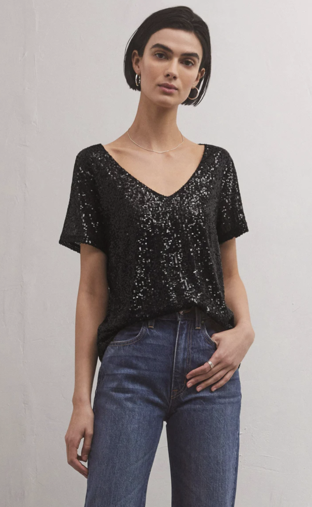 Z SUPPLY MARBELLA SEQUIN TOP