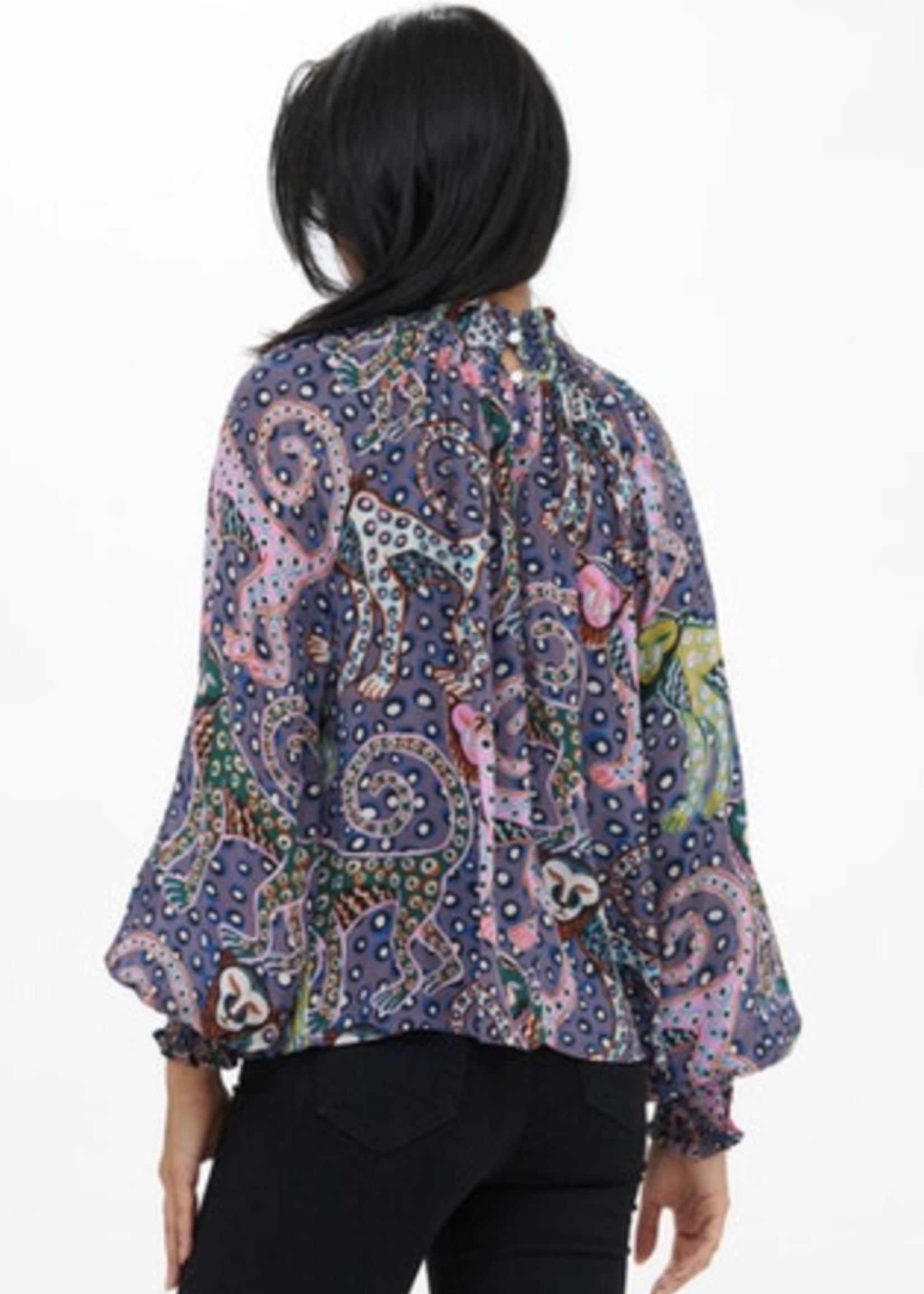 OLIPHANT HIGH NECK BLOUSE