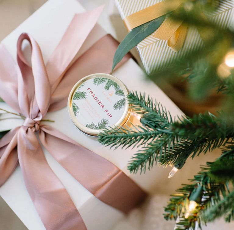 FRASIER FIR TRAVEL TIN CANDLE GOLD