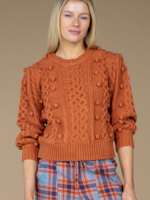 OLIVIA JAMES THE LABEL POPPY BUBBLE KNIT SWEATER